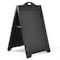 Azar Displays Black Double-Sided Sidewalk A-Frame Sign w/Protective Lens 24"x36" 300244-BLK - alternate 1